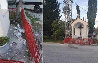 Oskvrnuta je kapelica  i kip Majke Božje nedaleko Bihaća