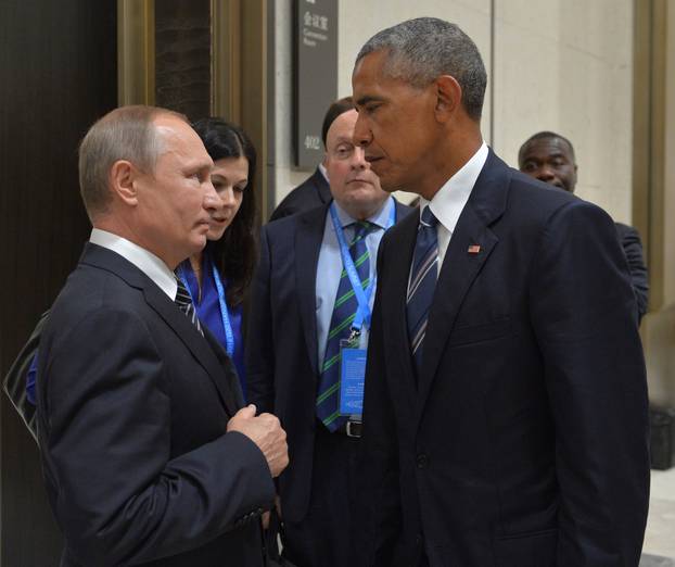 Russian President Putin meets with U.S. President Obama 
