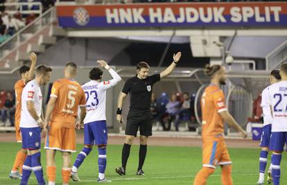 Sudačka komisija HNS-a: Od 40. minute Hajduk  protiv Varaždina trebao je imati igrača manje