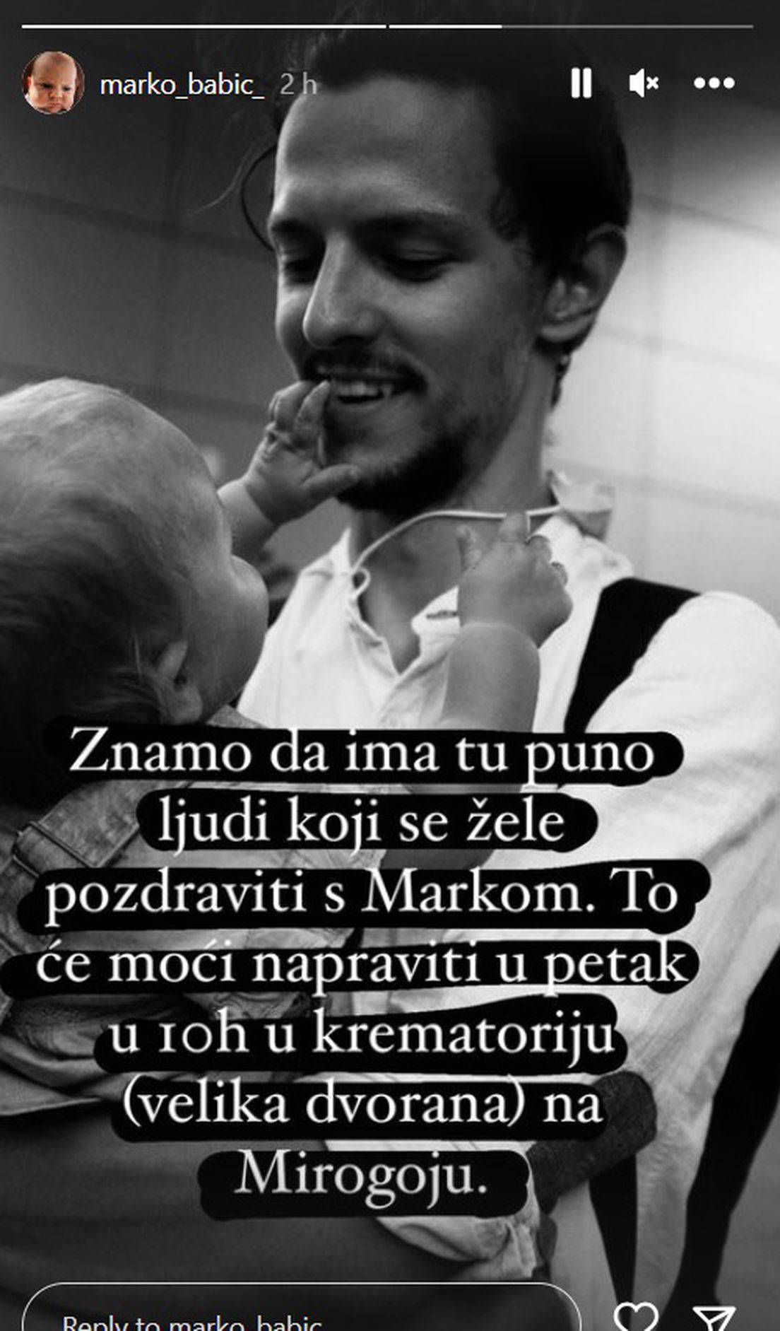 Obitelj i prijatelji oprostit će se od arhitekta Marka Babića u petak na zagrebačkom Mirogoju