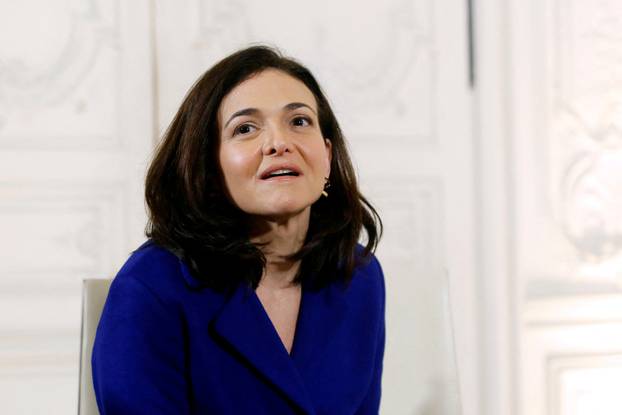 FILE PHOTO: COO of Facebook, Sheryl Sandberg, attends a meeting during the "Choose France" summit, at the Chateau de Versailles