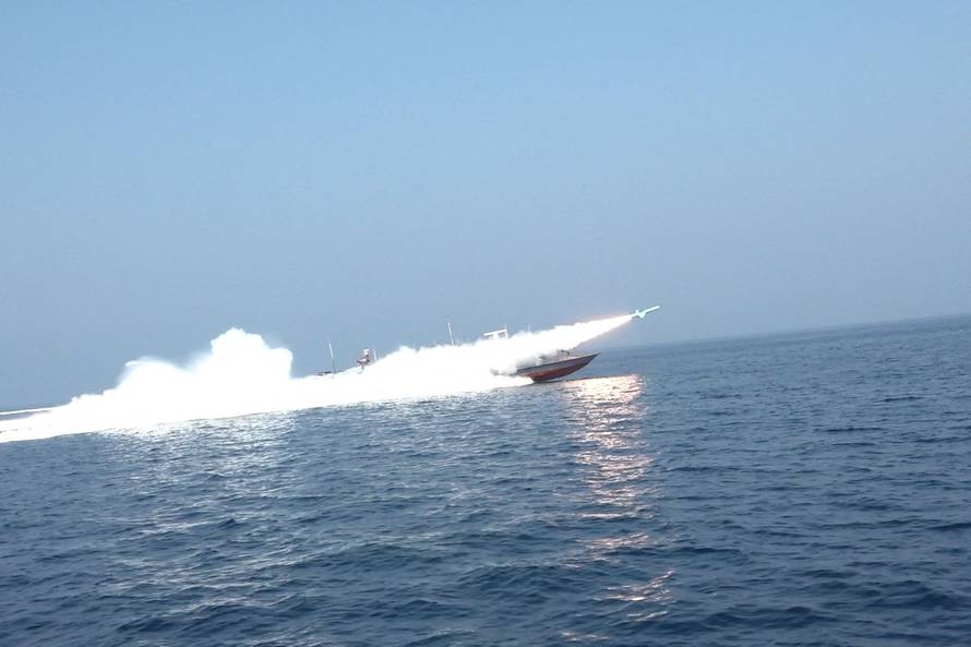 A missile is launched during an exercise in southern Iran
