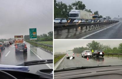 VIDEO Prometna nesreća na A2 kod Zaprešića: Jedan ozlijeđeni, nastala je kilometarska kolona