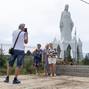Europe's largest statue of the Virgin Mary ahead of its official opening to the public in the village of Konotopie near Torun