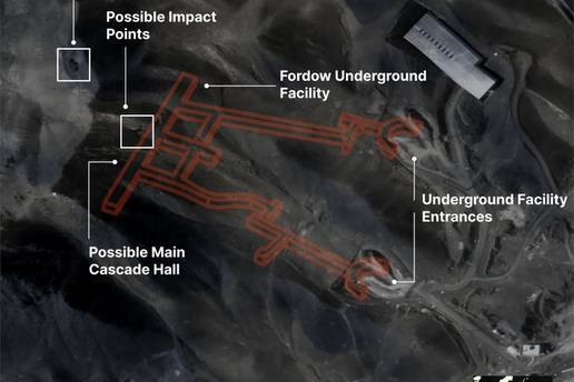 Pogledajte prve satelitske snimke iranskog Fordowa nakon američkog napada