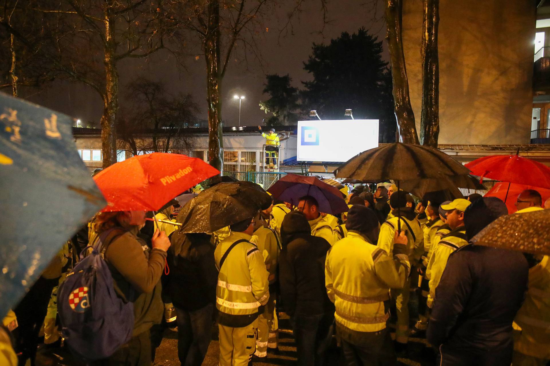 Zagreb: Polusatni  prosvjed radnika Čistoće