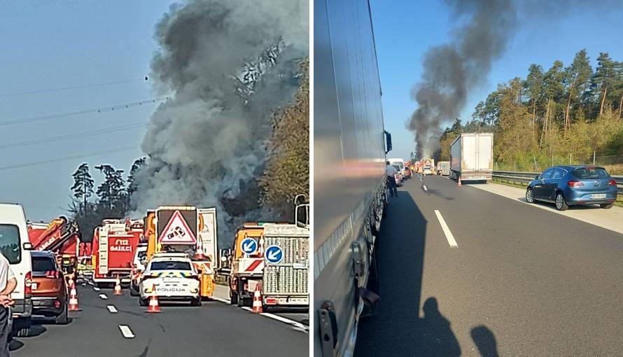 VIDEO Zapalila se cisterna u Sloveniji, zatvorili su autocestu
