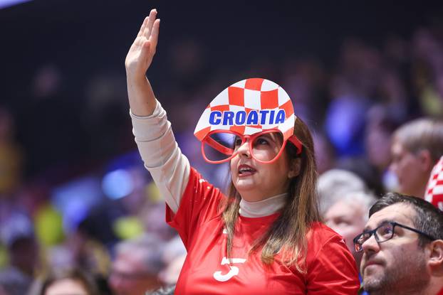 Susret Švedske i Hrvatske u prvom krugu EHF Europskog prvenstva, navijači