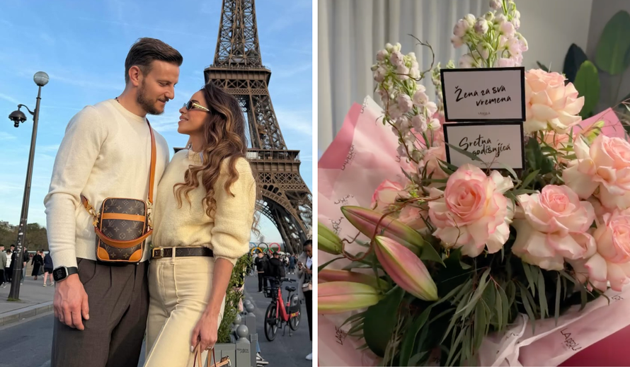 Rakitić i Raquel proslavili 13. godišnjicu braka u gradu ljubavi