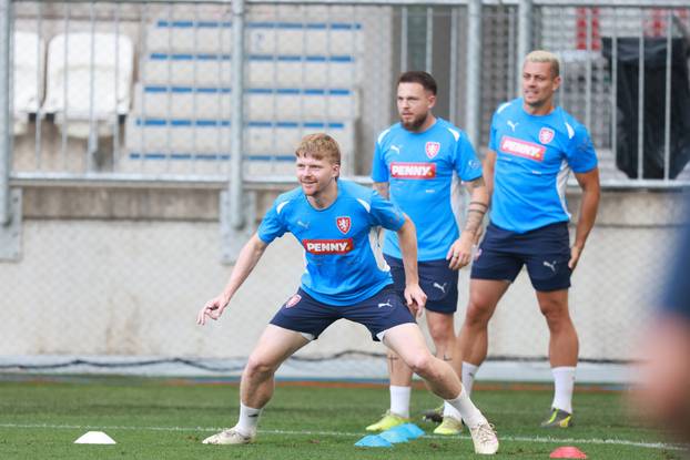 Osijek: Trening češke nogometne reprezentacije