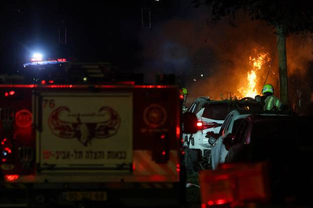 Aftermatch of a projectile impact in Tel Aviv