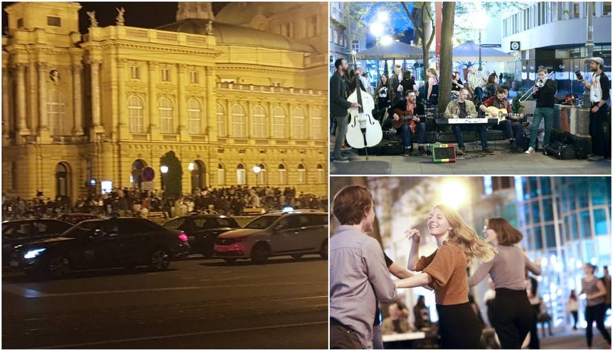 Vratio se noćni život: Krcato ispred HNK, Zagrepčani plesali