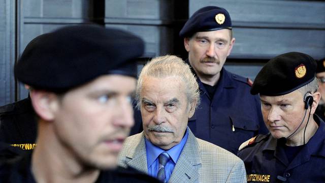 FILE PHOTO: Defendant Fritzl is pictured during proceedings the last day of his trial at the court of law in Sankt Poelten