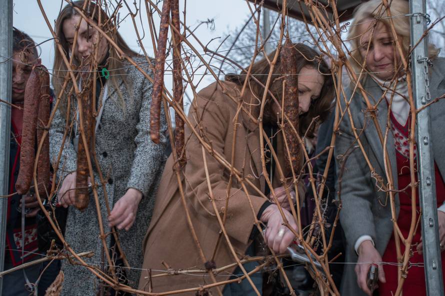 Škoro blagoslovio vinograd pa je počastio selo kobasicama, kulenom, slaninom i pjesmom