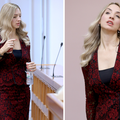FOTO SDP-ovka Sanja Radolović u čipkastoj haljini privlačila je poglede fotografa i kolega