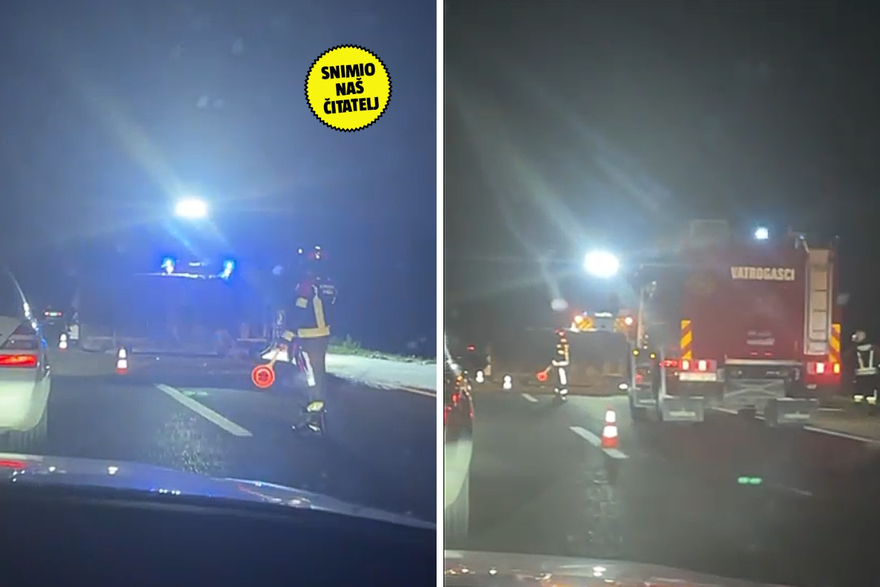 Kaos na A3. Auto završio na boku, nastala kolona od 4 kilometra: 'Projurila je Hitna'