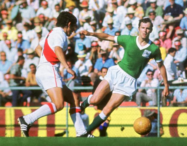 FILE PHOTO: West Germany's Franz Beckenbauer in action