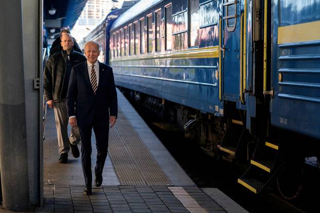 U.S. President Joe Biden visits Kyiv