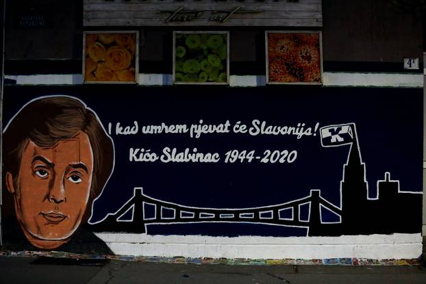 Mural u Osijeku pove&cacute;en Krunoslavu Ki&cacute;i Slabincu