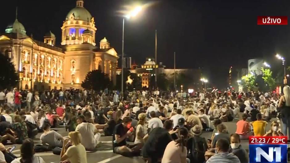 Mirni prosvjedi u Beogradu