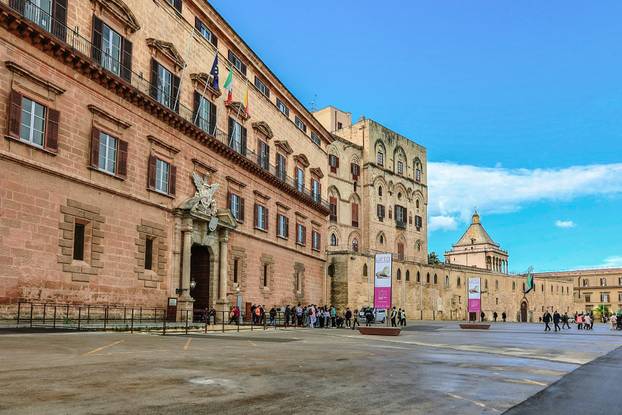 Norman Royal Palace former residence of Sicilian kings of Palermo, Sicily, Italy.