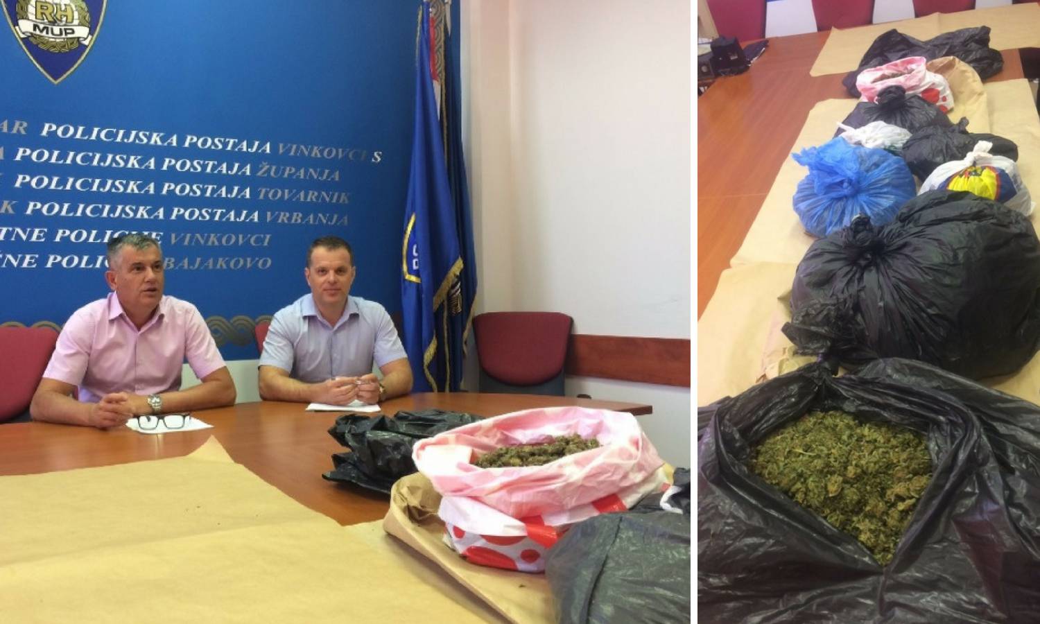Policija u Gradištu zaplijenila 10,5 kg 'vrlo kvalitetne' trave
