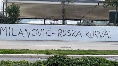 U Splitu osvanuli uvredljivi grafiti protiv Puljka, Ivoševića i predsjednika Zorana Milanovića