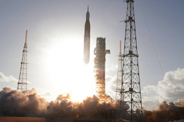 NASA's Artemis II mission to fly by the moon lifts off from the Kennedy Space Center in Cape Canaveral, Florida, U.S.