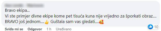 Publika oduševljena lijepom gestom: 'Ova ekipa je normalna bez kalkulacije, tako se to radi'