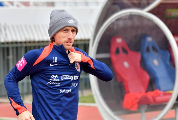 Split: Trening hrvatske nogometne reprezentacije na Poljudu