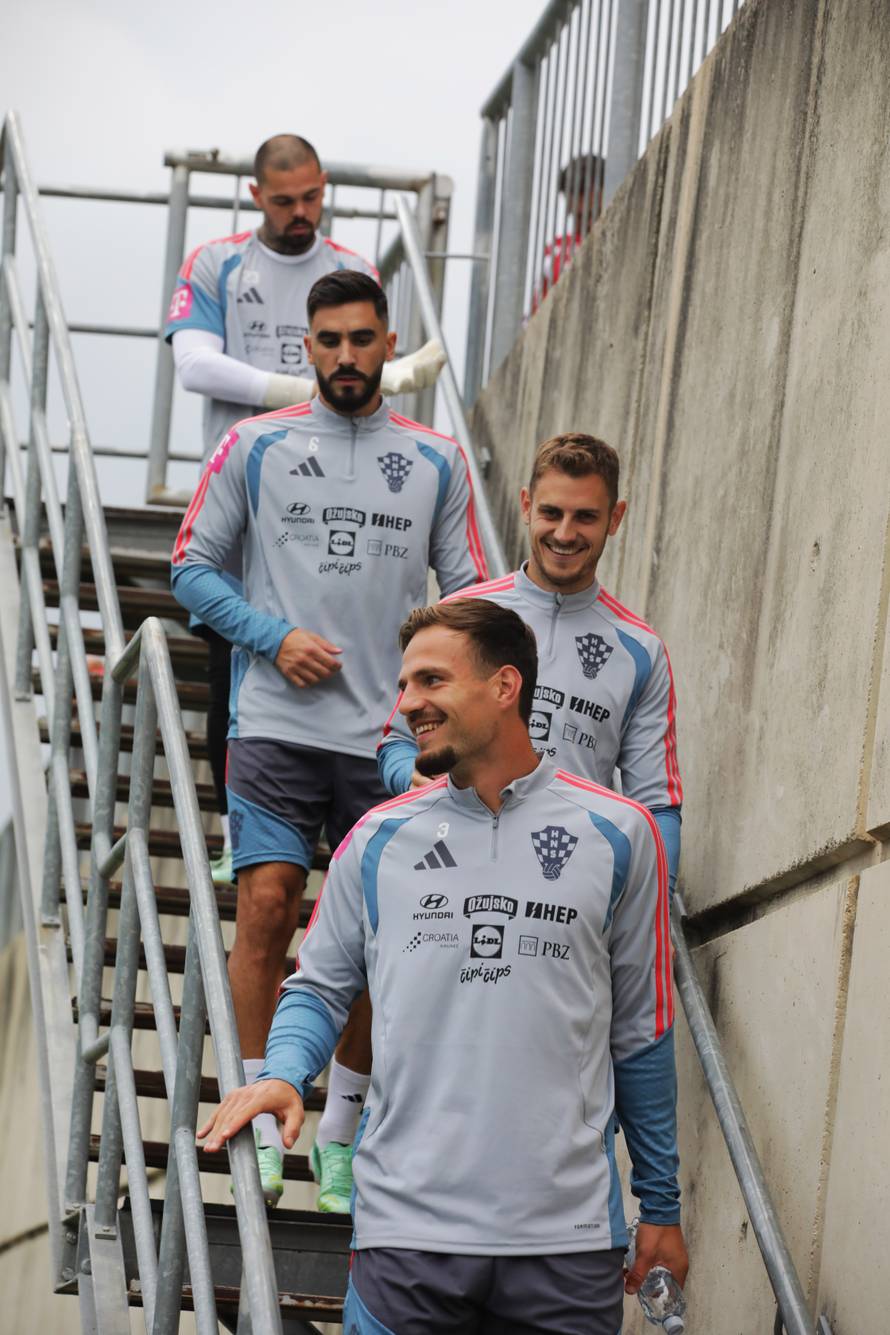 Rijeka: Trening hrvatskih nogometnih reprezentativaca