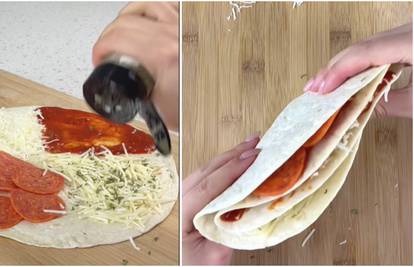 Napravite finu quesadillu u nekoliko sekundi: Podijelite ju na četvrtine, napunite i voila!