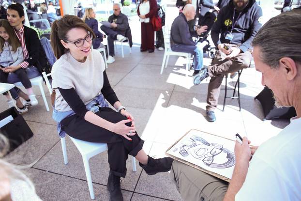 Zagreb: Hrvatsko društvo karikaturista održalo javno crtanje brzopoteznih portretnih karikatura