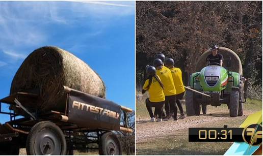 Obitelji trebaju raditi  timski i povući traktor težak 1600 kg