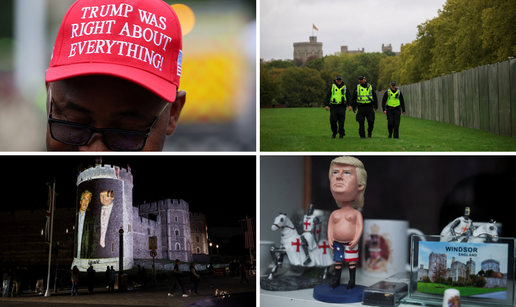 FOTO Britanija dočekuje Trumpa uz pompu. Četvero uhićenih zbog slike Epsteina na Windsoru