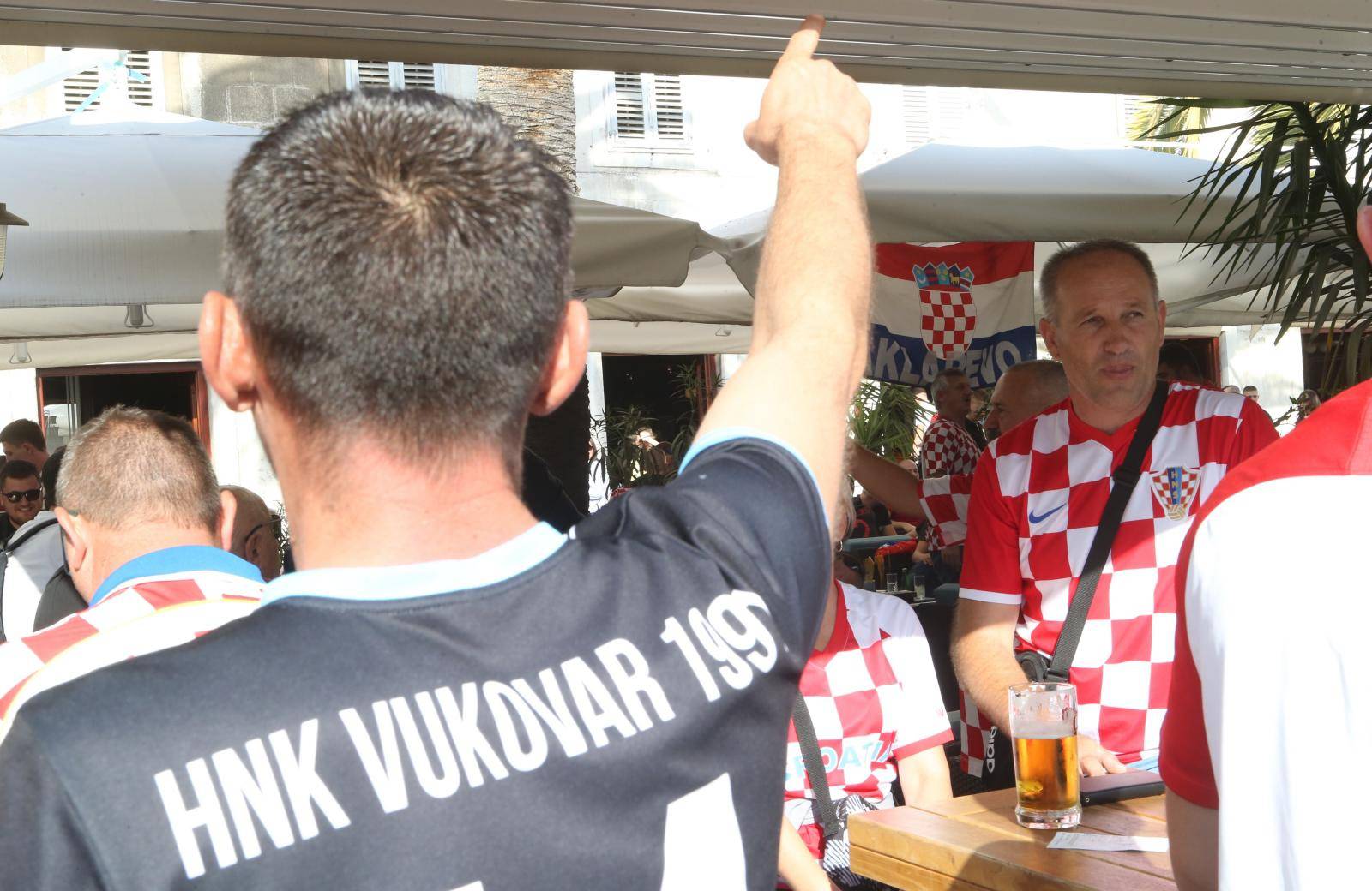 Split: Atmosfera u gradu uoÄi utakmice Hrvatska - MaÄarska
