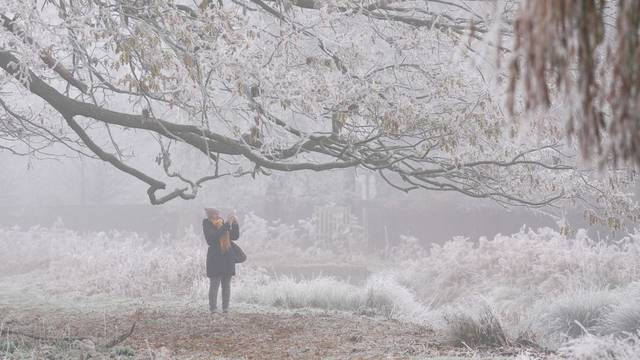 FILE PHOTO: Frosty and misty weather in UK