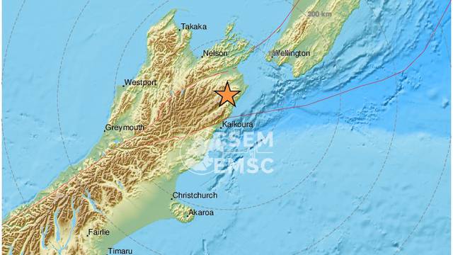 Snažan potres jačine 5,6 po Richteru pogodio Novi Zeland