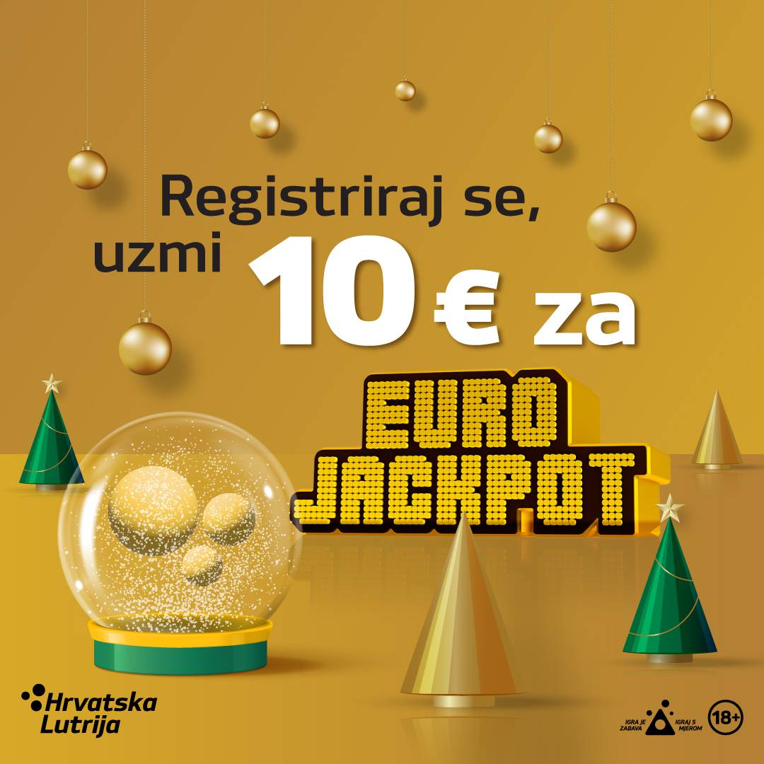 Registriraj se, uzmi 10 € za Eurojackpot i osvoji do 120.000.000 €