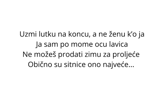 KVIZ Znate li koji naši izvođači pjevaju ove popularne stihove? 'Voziš me kući ti il' interventna'