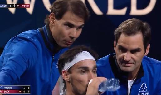 Fabio, slušaj ovamo! Federer i Nadal davali su upute Fogniniju