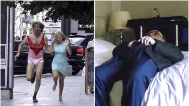 Borat u sobi uhvatio Trumpova odvjetnika s rukom u hlačama