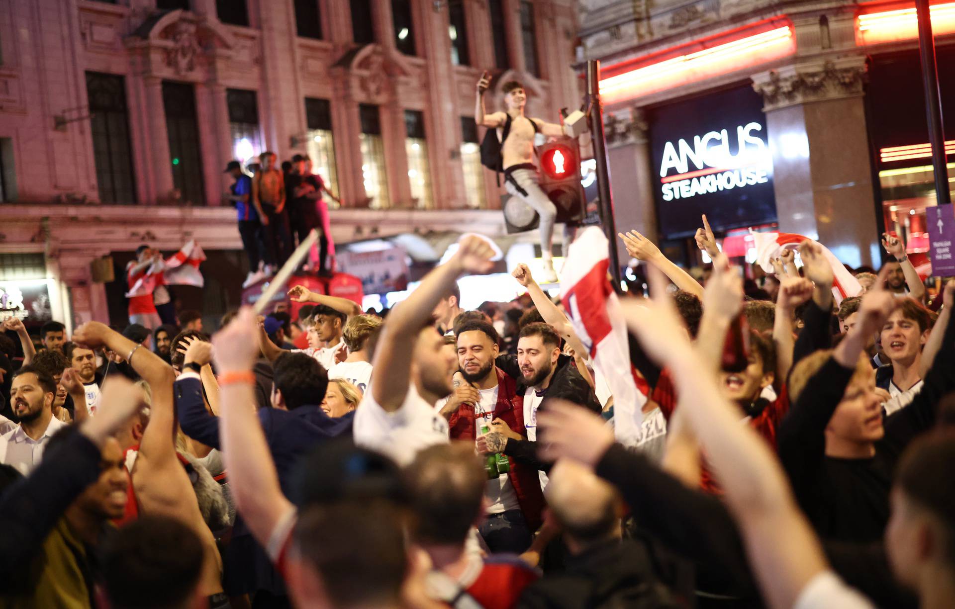 Euro 2020 - Fans gather for England v Denmark