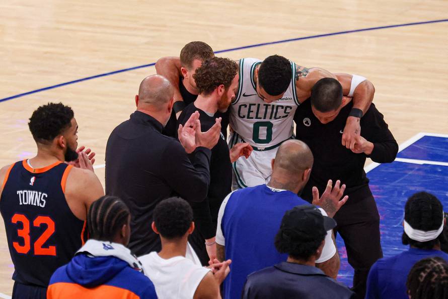 NBA: Playoffs-Boston Celtics at New York Knicks