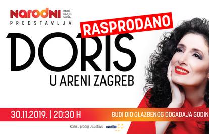 Planule dodatne ulaznice za Doris u Areni Zagreb