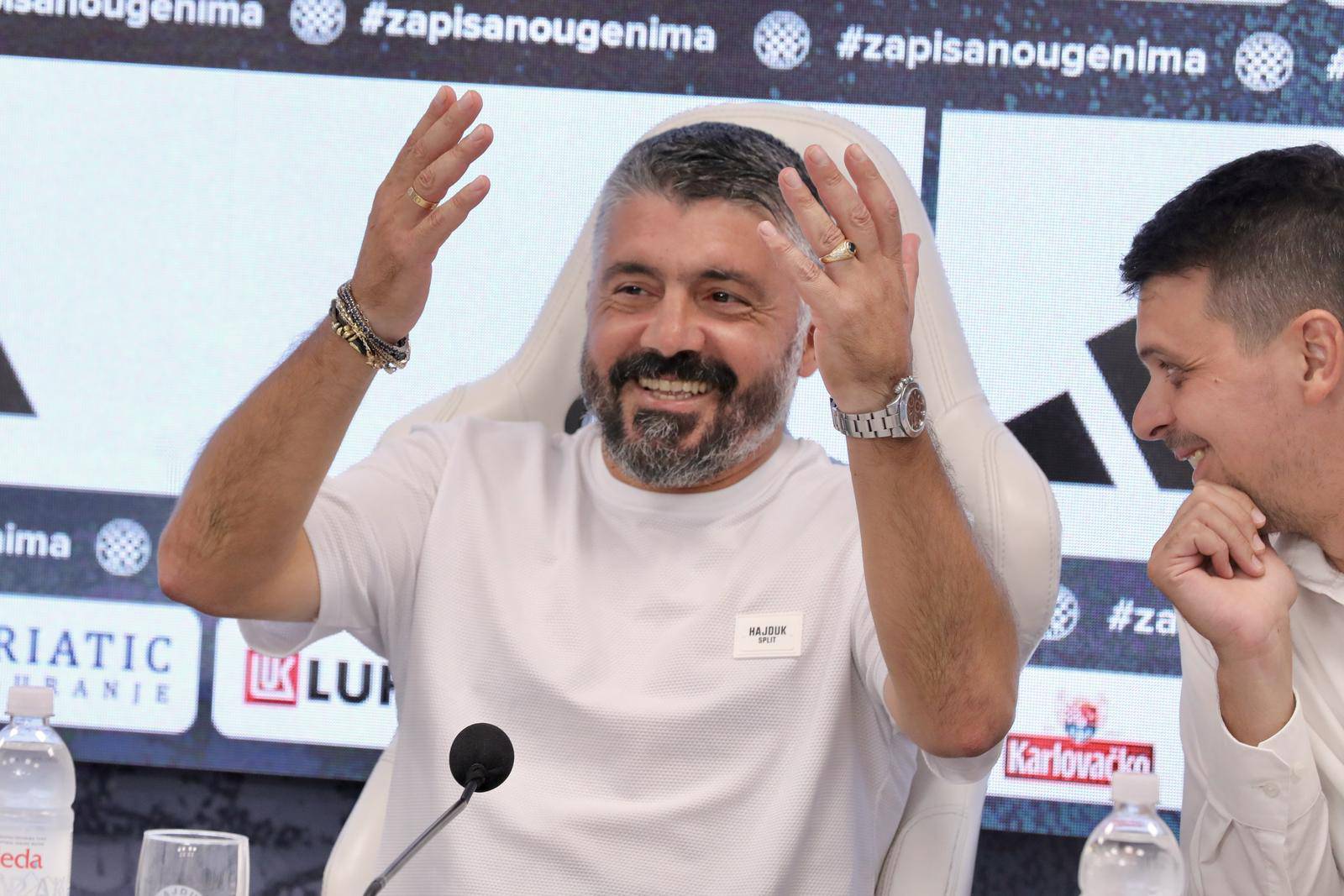 Split: Gennaro Gattuso i Filip Krovinović na konferenciji za medije