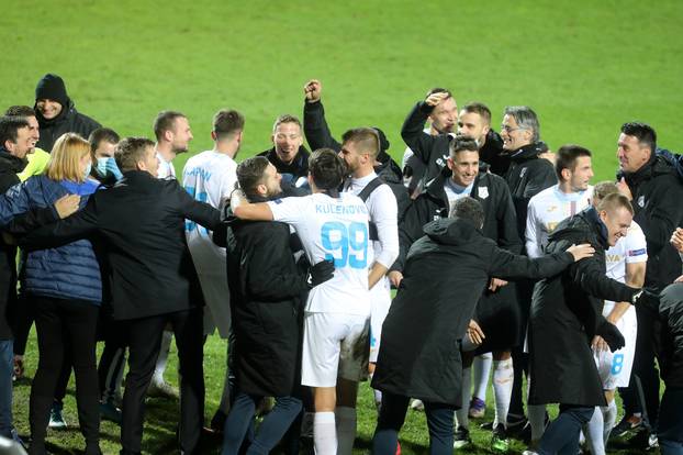 Rijeka: Slavlje HNK Rijeka nakon pobjede AZ Alkmaar na Rujevici