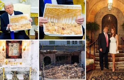 Bijela kuća postaje zlatna: 'Kralj' Trump ruši povijest i gradi vlastiti Versailles