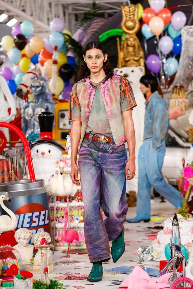 Diesel Fall/Winter 2026/2027 collection during Fashion Week in Milan