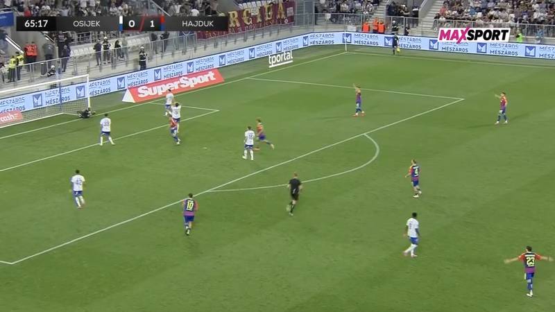 VIDEO Hajduk odnosi tri boda s Opus Arene. Pogledajte kako su Livaja i Šego 'presudili' Osijeku
